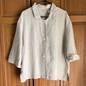 Linen A-Line Swing Jacket/ Shirt